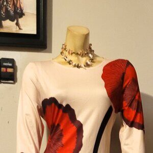 SAXIER FLORAL BODY CON DRESS